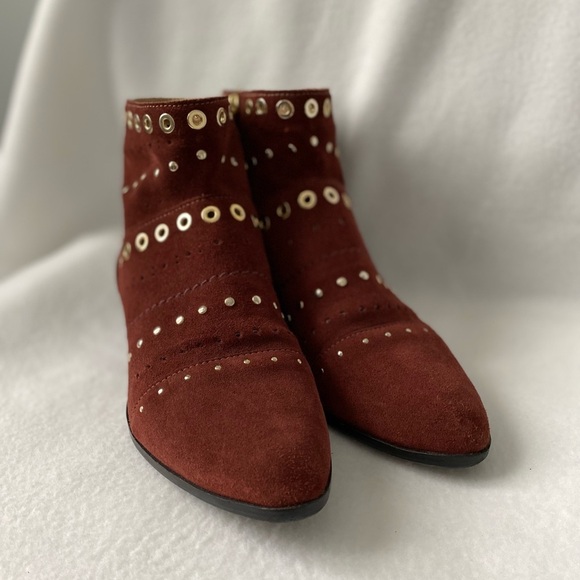 Geox Respira European Size 39 Suede Rust Bootie - Picture 2 of 16